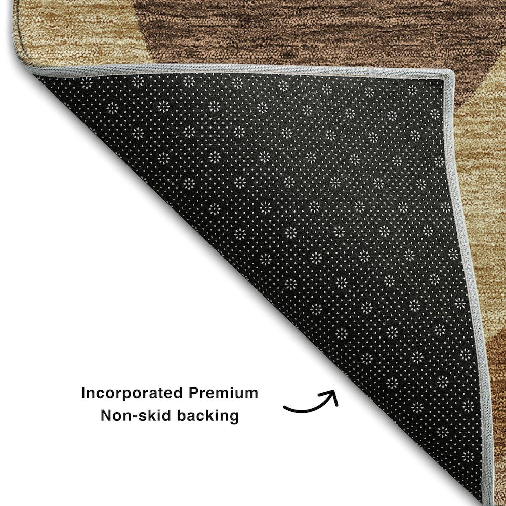 Premium Machine Washable Mayfield AMF749 Copper 3' x 5' Rug