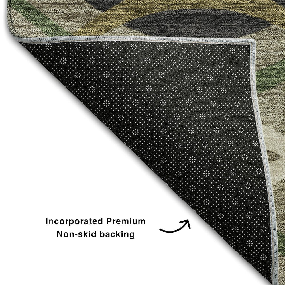 Premium Machine Washable Mayfield AMF757 Taupe 3' x 5' Rug