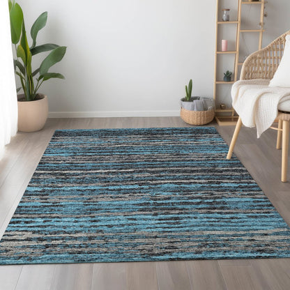 Premium Machine Washable Mayfield  Peacock 8' x 10' Rug