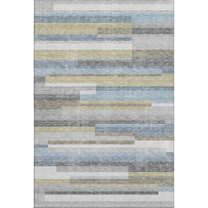 Premium Machine Washable Mayfield AMF766 Gray 8' x 10' Rug