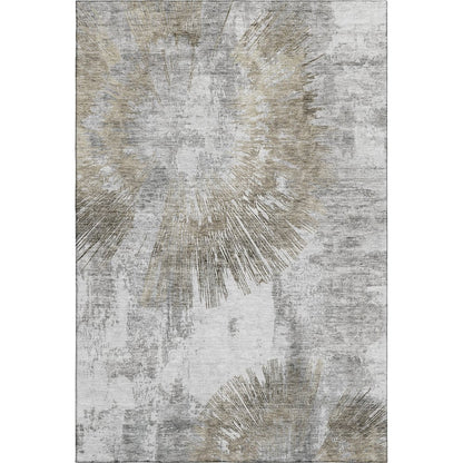 Premium Machine Washable Mayfield AMF773 Taupe 8' x 10' Rug