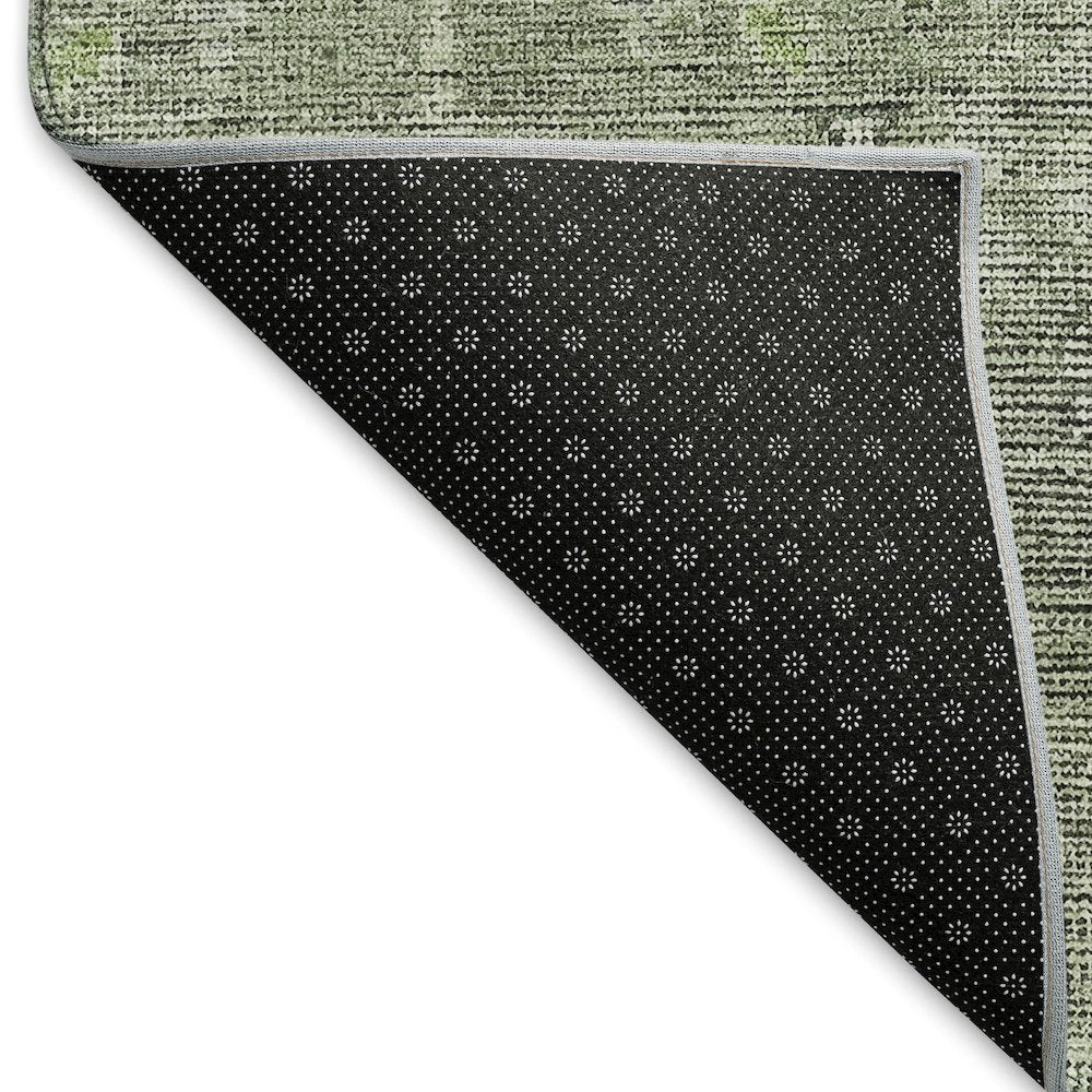 Premium Machine Washable Mayfield AMF790 Green 3' x 5' Rug