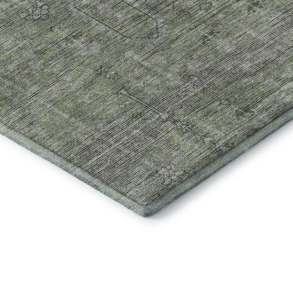 Premium Machine Washable Mayfield AMF790 Green 3' x 5' Rug