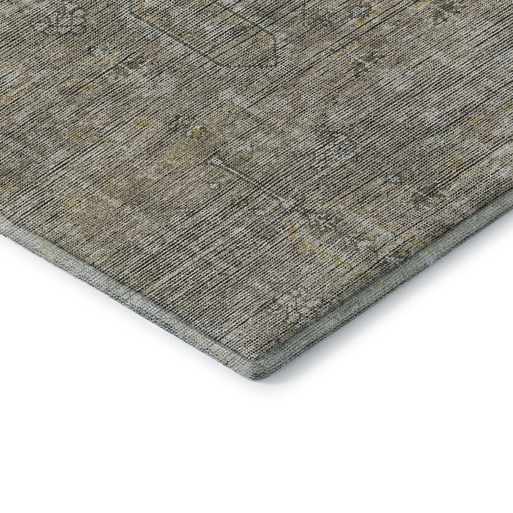 Premium Machine Washable Mayfield AMF790 Taupe 3' x 5' Rug