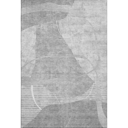 Premium Machine Washable Mayfield AMF805 Gray 8' x 10' Rug