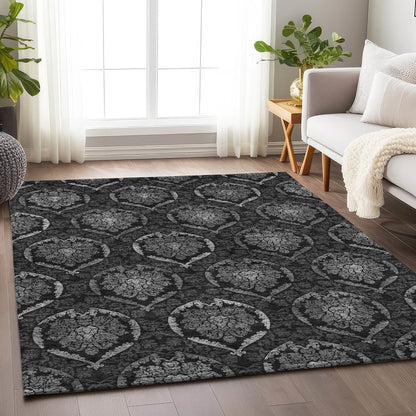 Premium Machine Washable Mayfield AMF809 Gray 8' x 10' Rug