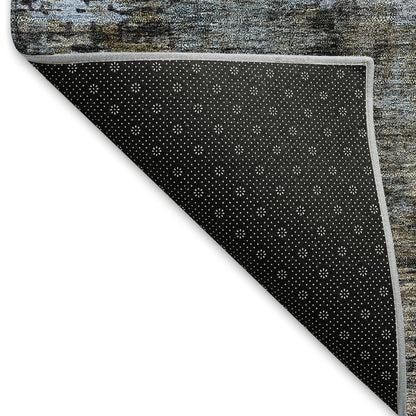 Premium Machine Washable Mayfield AMF815 Graphite 3' x 5' Rug