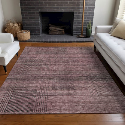 Premium Machine Washable Mayfield AMF820 Merlot 8' x 10' Rug