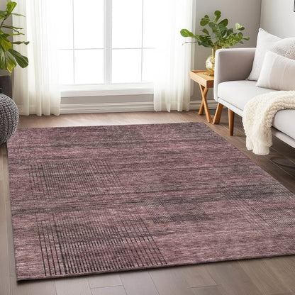 Premium Machine Washable Mayfield AMF820 Merlot 8' x 10' Rug
