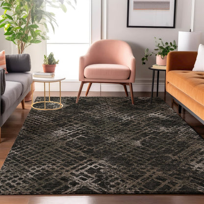 Premium Machine Washable Mayfield AMF825 Fudge 8' x 10' Rug