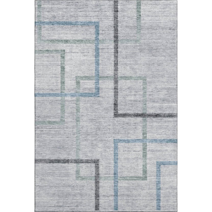 Premium Machine Washable Mayfield AMF826 Gray 8' x 10' Rug