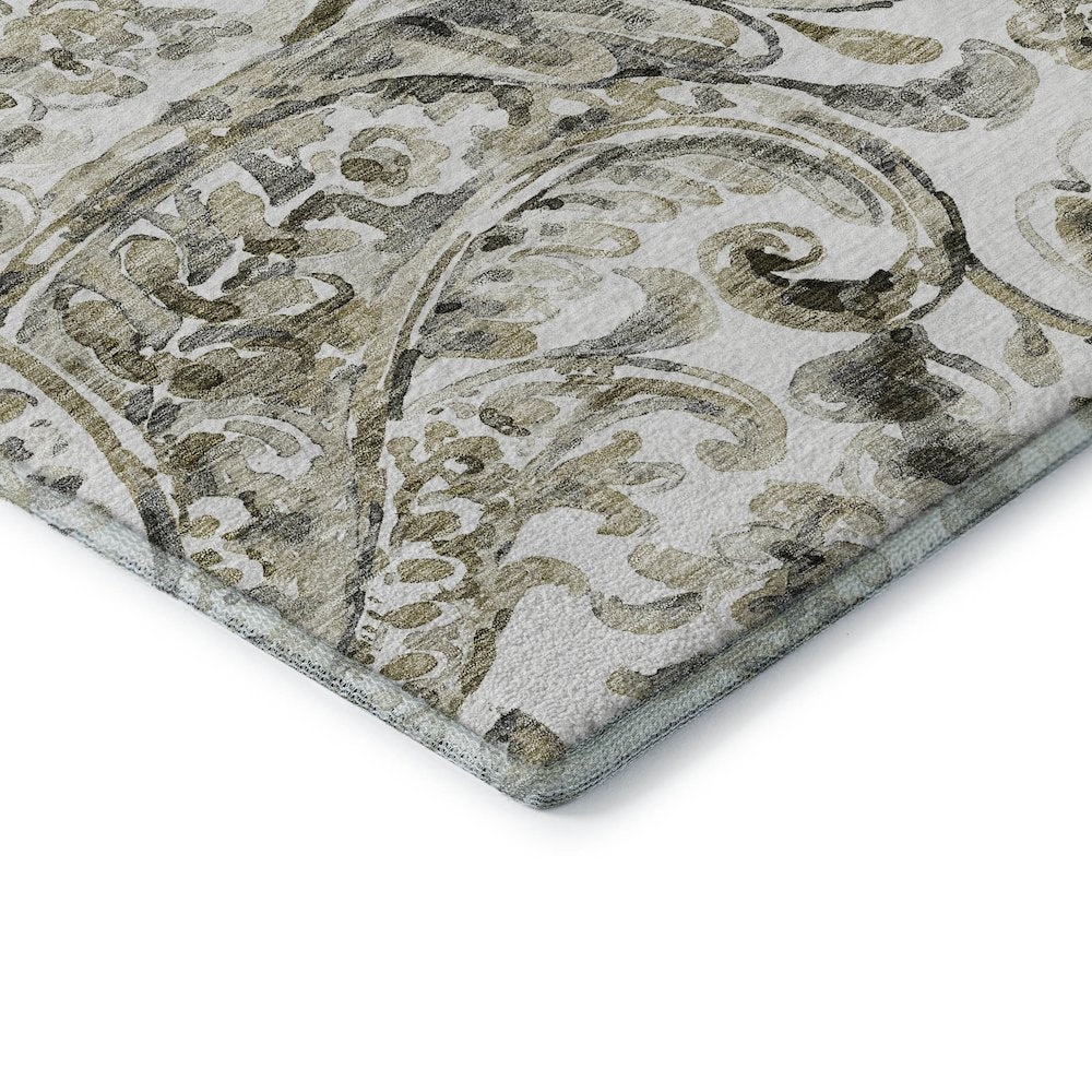 Premium Machine Washable Mayfield AMF835 Brown 3' x 5' Rug