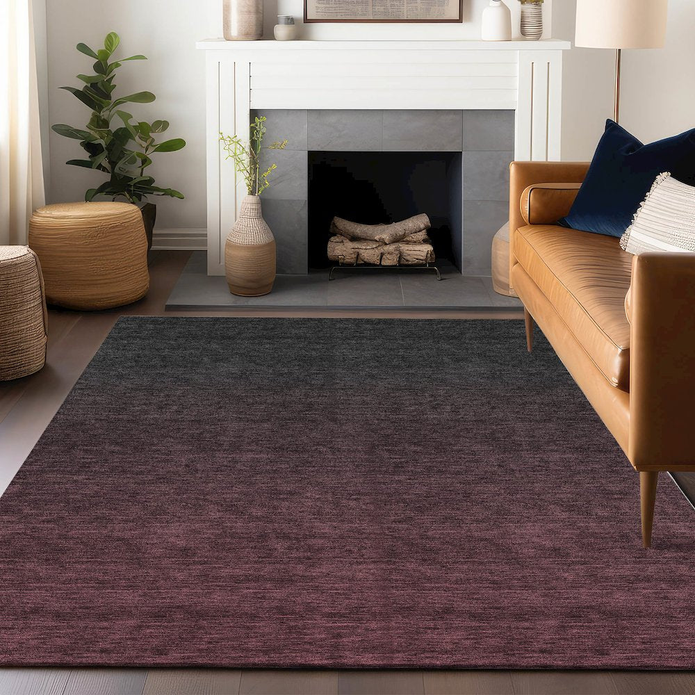 Premium Machine Washable Mayfield AMF844 Merlot 8' x 10' Rug