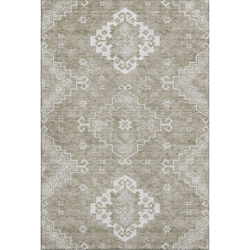 Premium Machine Washable Mayfield AMF847 Taupe 8' x 10' Rug