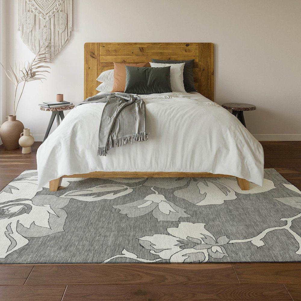 Premium Machine Washable Mayfield AMF857 Gray 8' x 10' Rug
