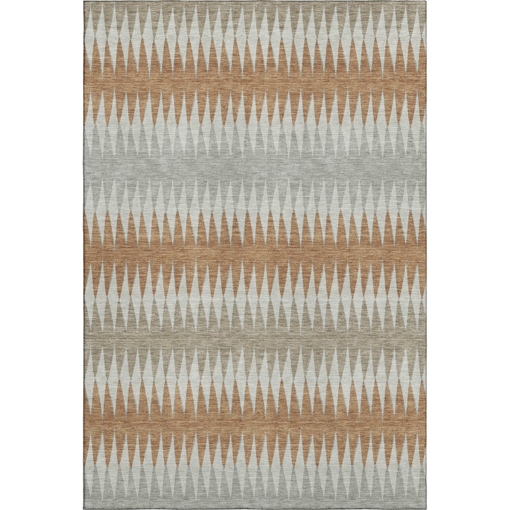 Premium Machine Washable Mayfield AMF867 Paprika 8' x 10' Rug