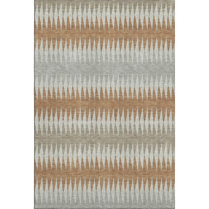 Premium Machine Washable Mayfield AMF867 Paprika 8' x 10' Rug