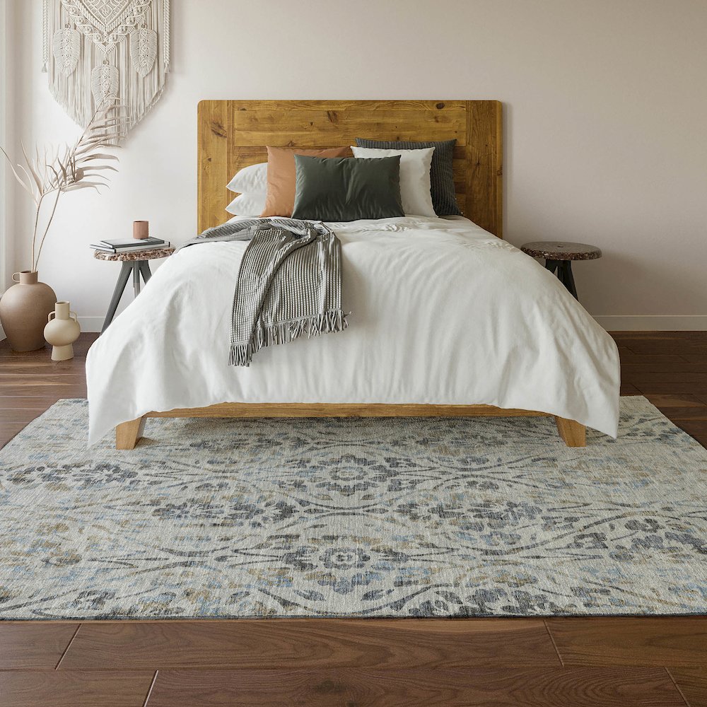 Premium Machine Washable Mayfield AMF868 Gray 8' x 10' Rug