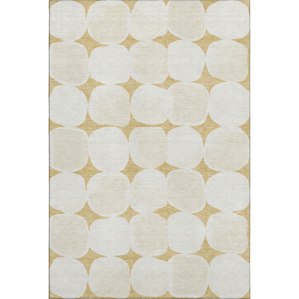 Premium Machine Washable Mayfield AMF870 Gold 8' x 10' Rug
