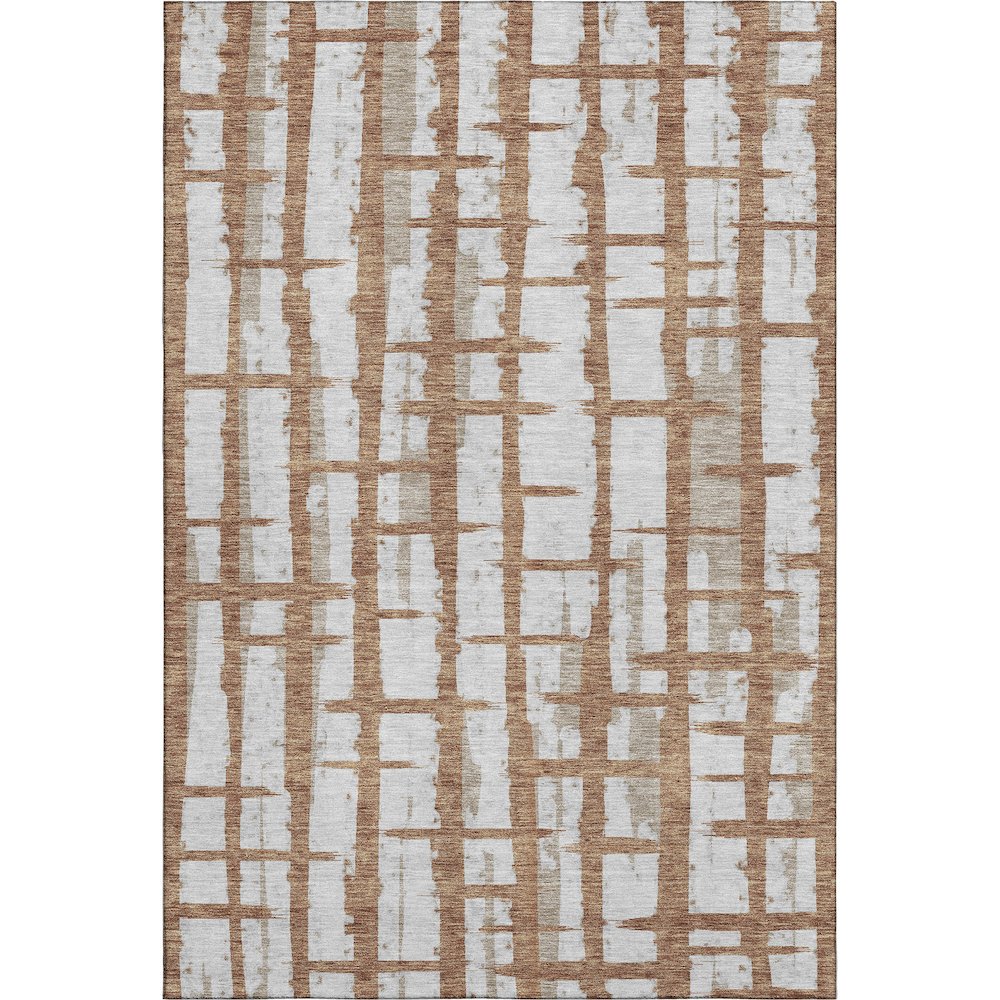 Premium Machine Washable Mayfield AMF872 Paprika 8' x 10' Rug