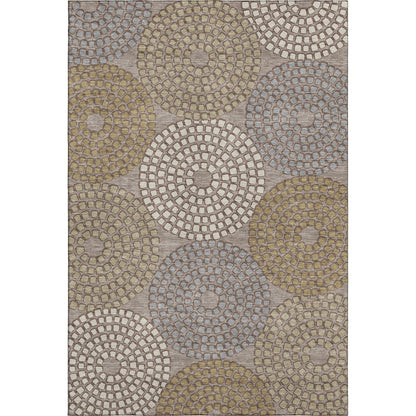 Premium Machine Washable Mayfield AMF882 Taupe 8' x 10' Rug