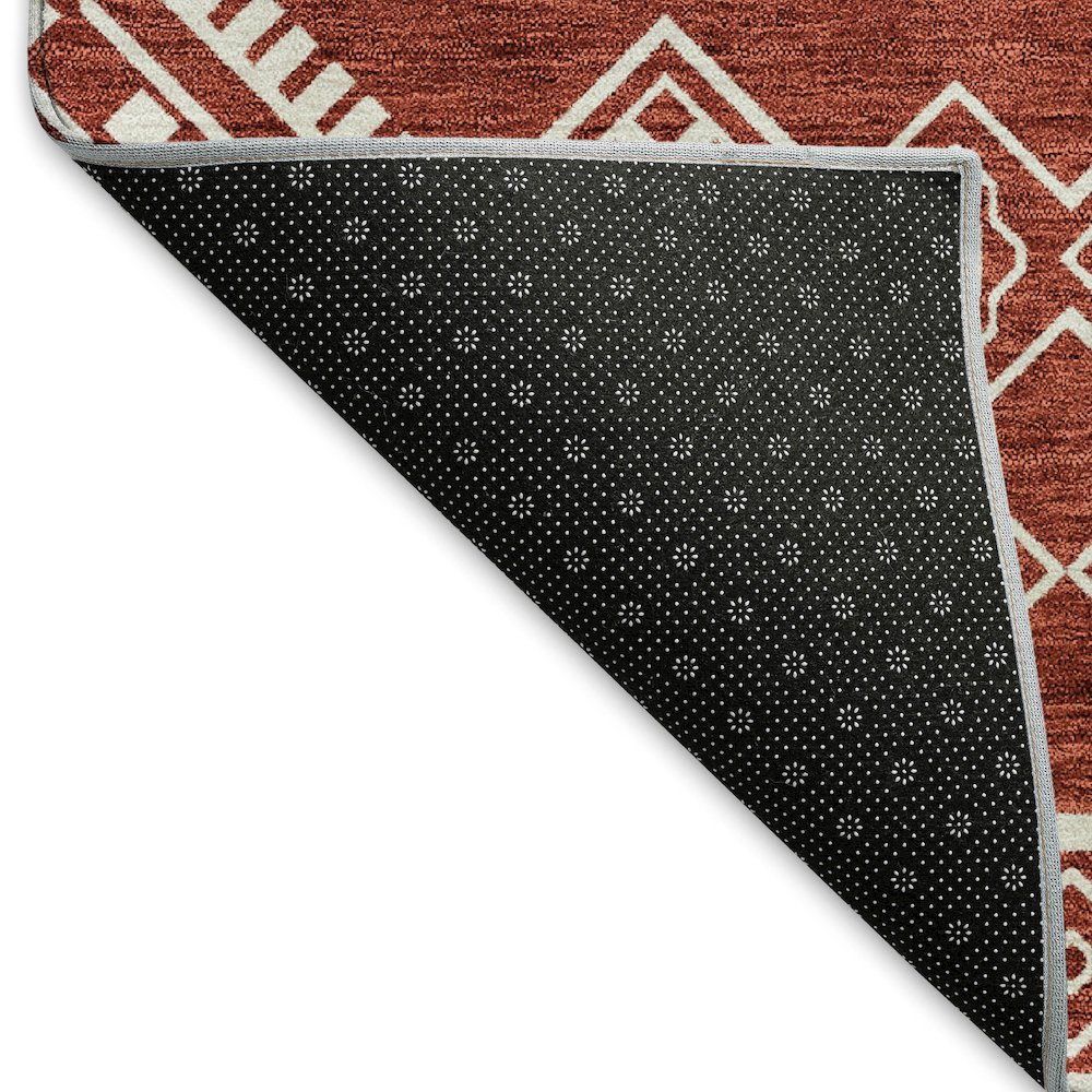 Premium Machine Washable Mayfield AMF901 Red 3' x 5' Rug