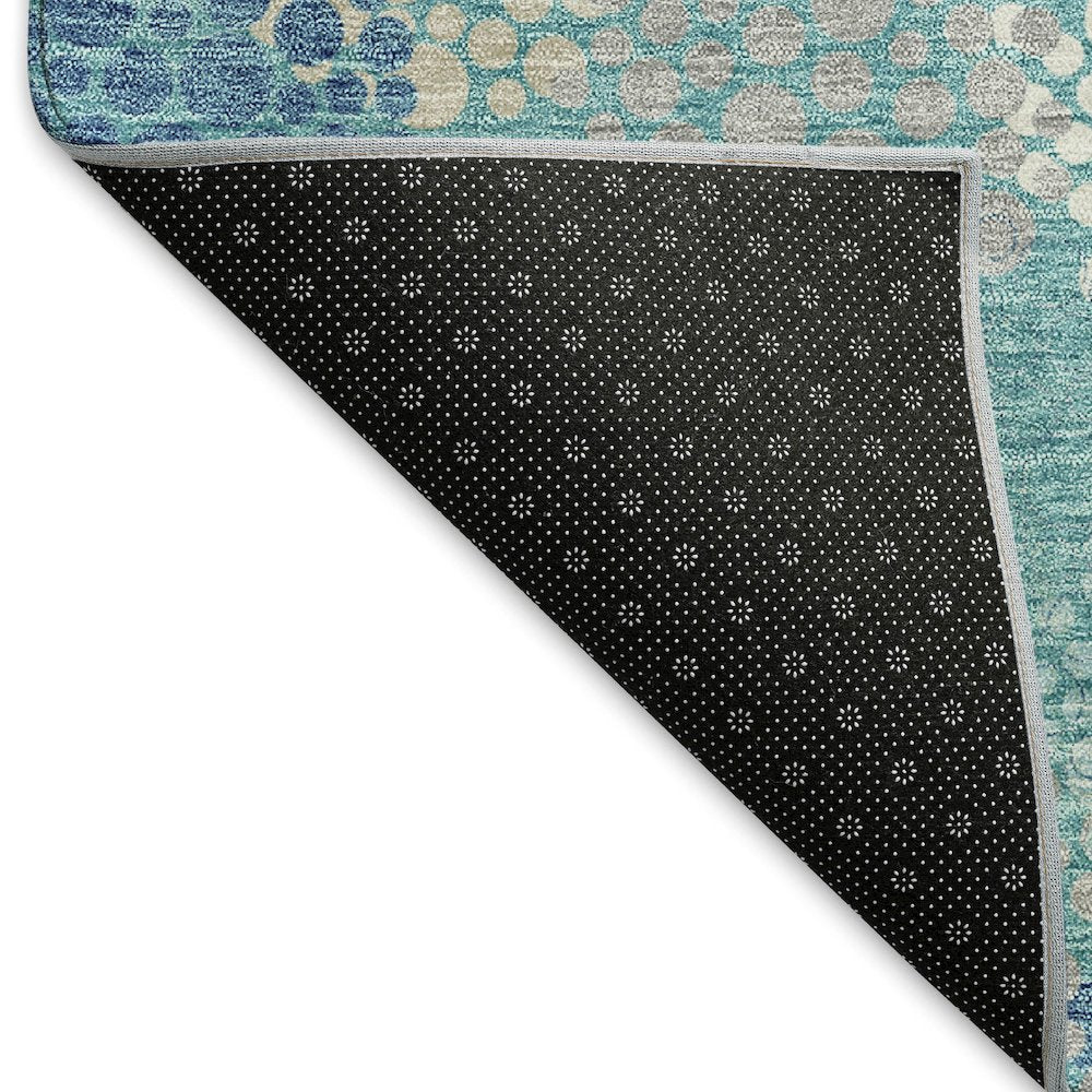 Premium Machine Washable Mayfield AMF908 Teal 3' x 5' Rug