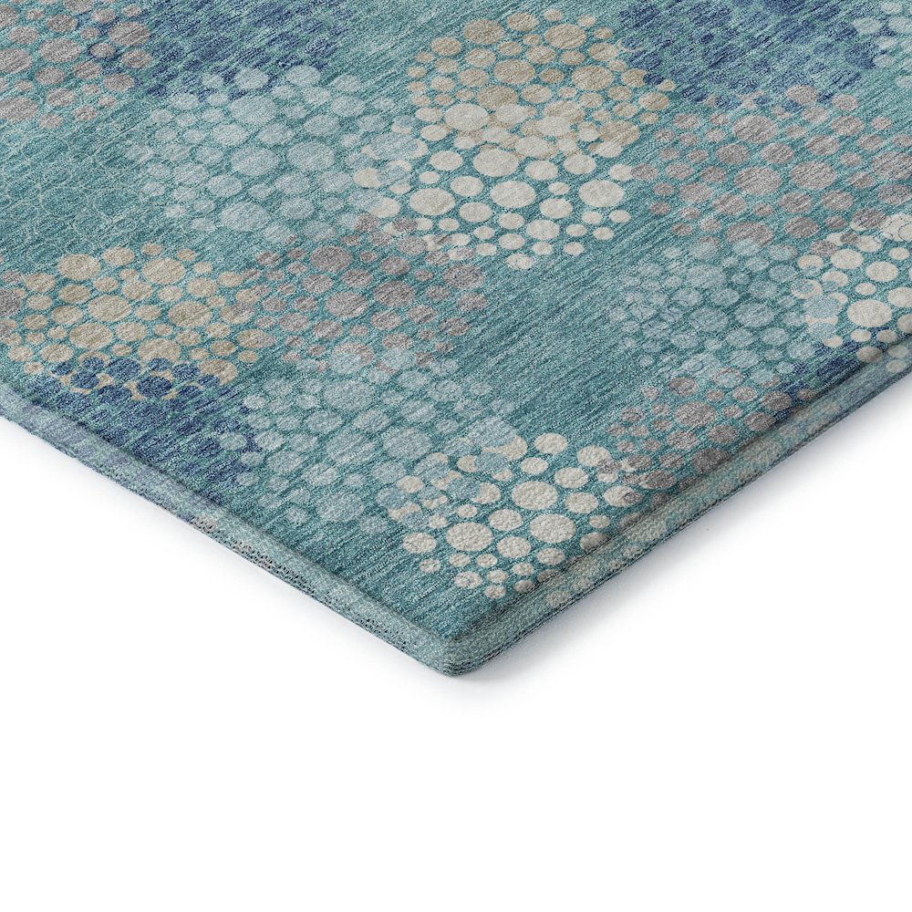 Premium Machine Washable Mayfield AMF908 Teal 3' x 5' Rug