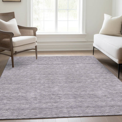 Premium Machine Washable Mayfield AMF910 Purple 8' x 10' Rug