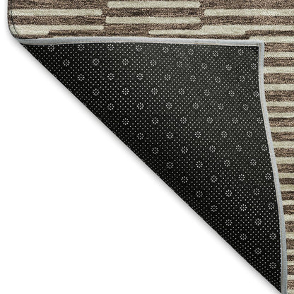 Premium Machine Washable Mayfield AMF918 Brown 3' x 5' Rug