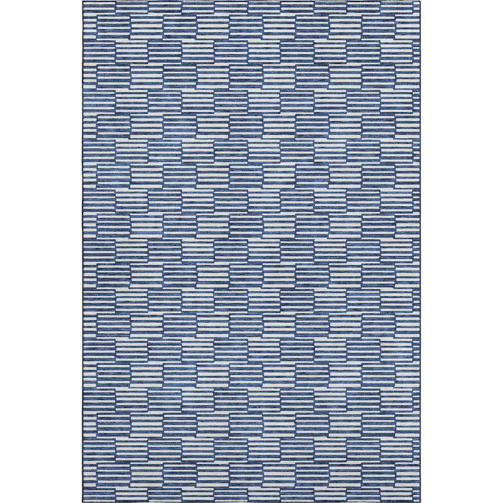 Premium Machine Washable Mayfield AMF918 Navy 8' x 10' Rug