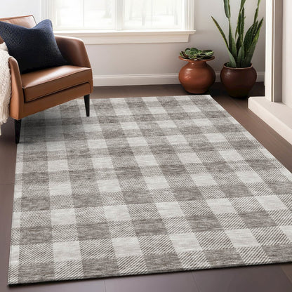 Premium Machine Washable Mayfield AMF923 Taupe 8' x 10' Rug