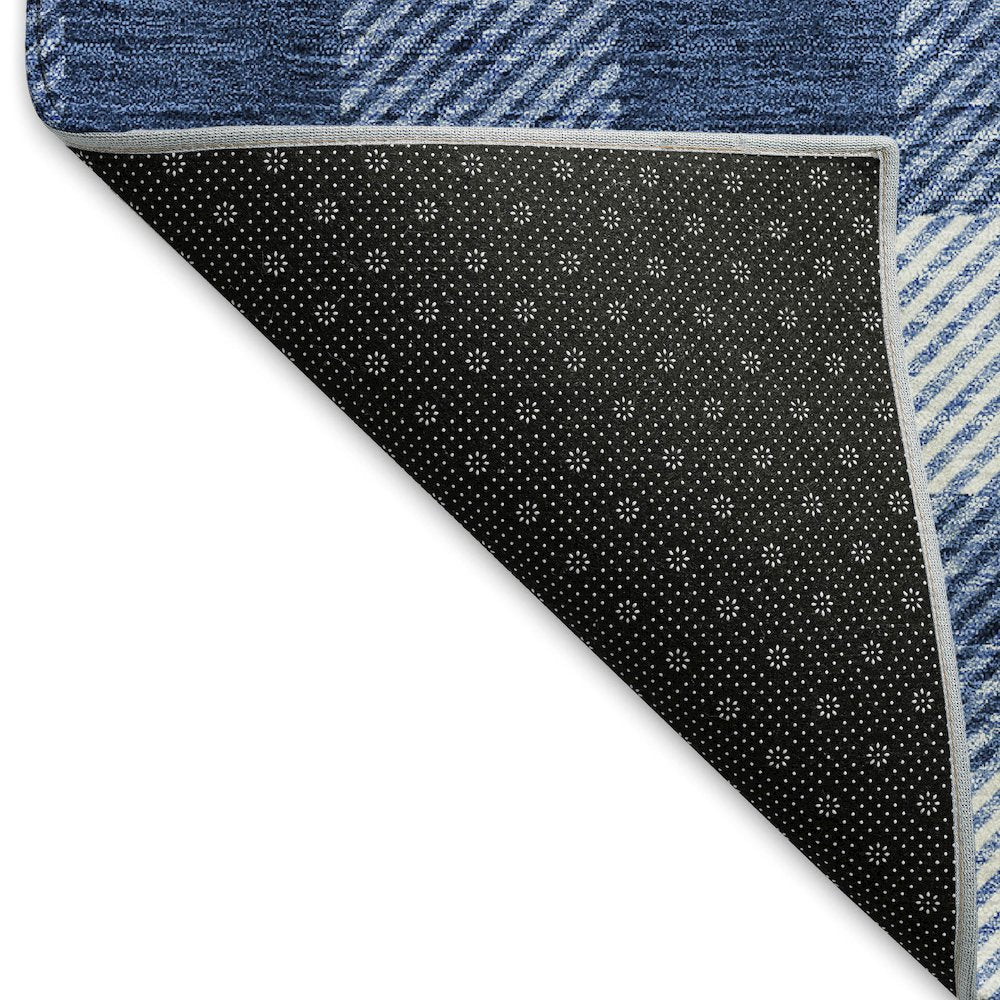 Premium Machine Washable Mayfield AMF924 Navy 3' x 5' Rug