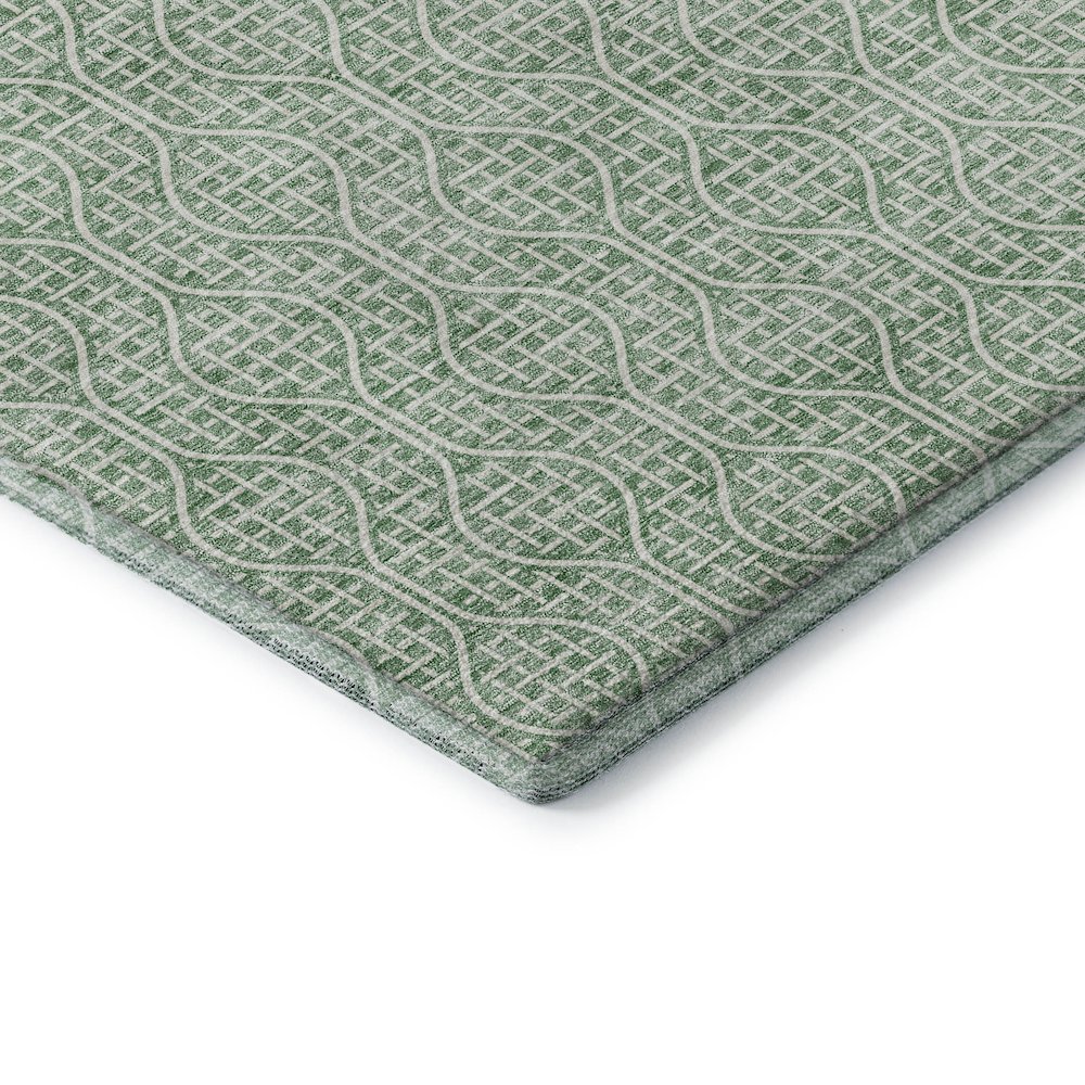 Premium Machine Washable Mayfield AMF926 Sage 3' x 5' Rug