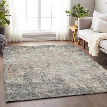 Premium Machine Washable Mayfield AMF940 Taupe 8' x 10' Rug
