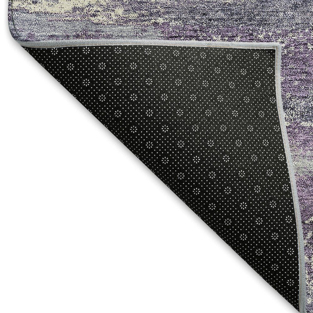 Premium Machine Washable Mayfield AMF942 Purple 3' x 5' Rug