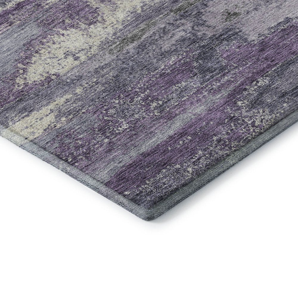 Premium Machine Washable Mayfield AMF942 Purple 3' x 5' Rug