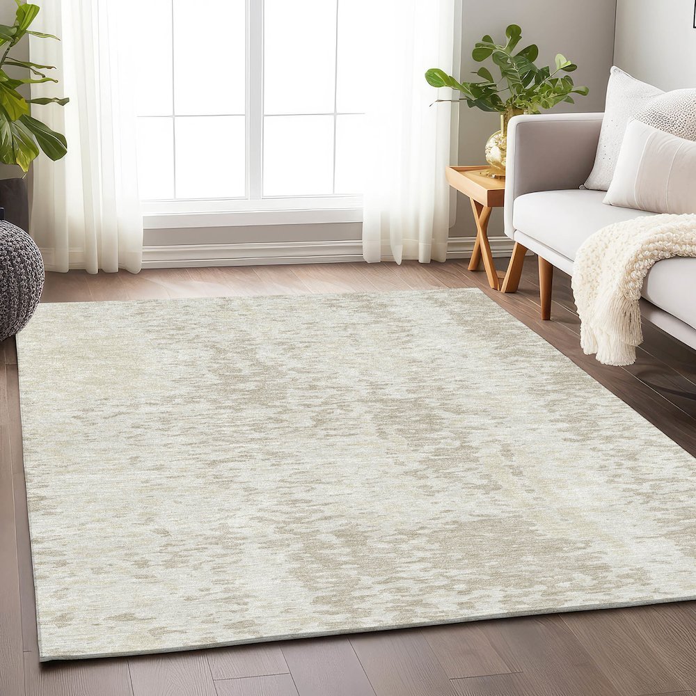 Premium Machine Washable Mayfield AMF949 Ivory 8' x 10' Rug