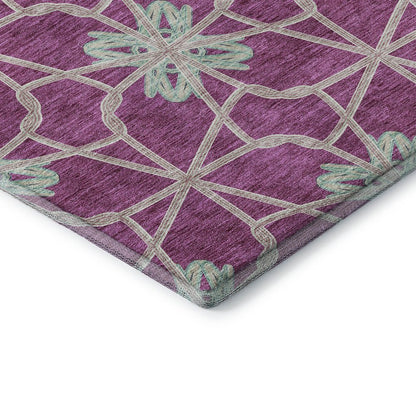 Premium Machine Washable Mayfield AMF958 Blush 3' x 5' Rug