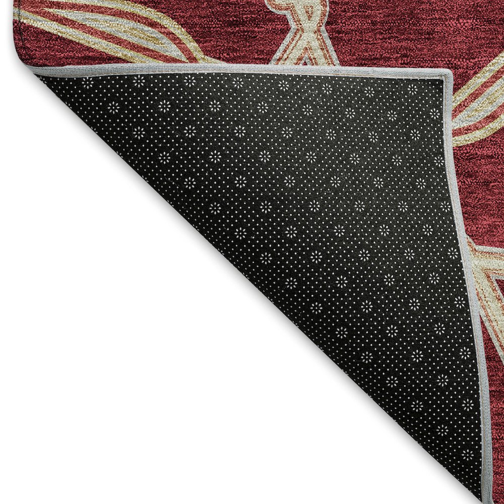 Premium Machine Washable Mayfield AMF959 Burgundy 3' x 5' Rug