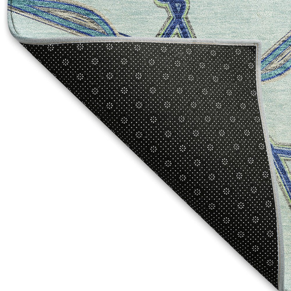 Premium Machine Washable Mayfield AMF959 Sky 3' x 5' Rug