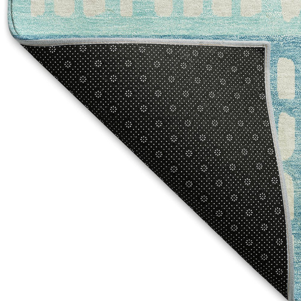 Premium Machine Washable Mayfield AMF964 Teal 3' x 5' Rug