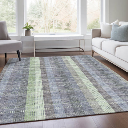Premium Machine Washable Mayfield AMF966 Pewter 8' x 10' Rug