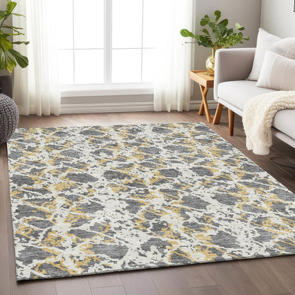 Premium Machine Washable Mayfield AMF969 Gray 8' x 10' Rug