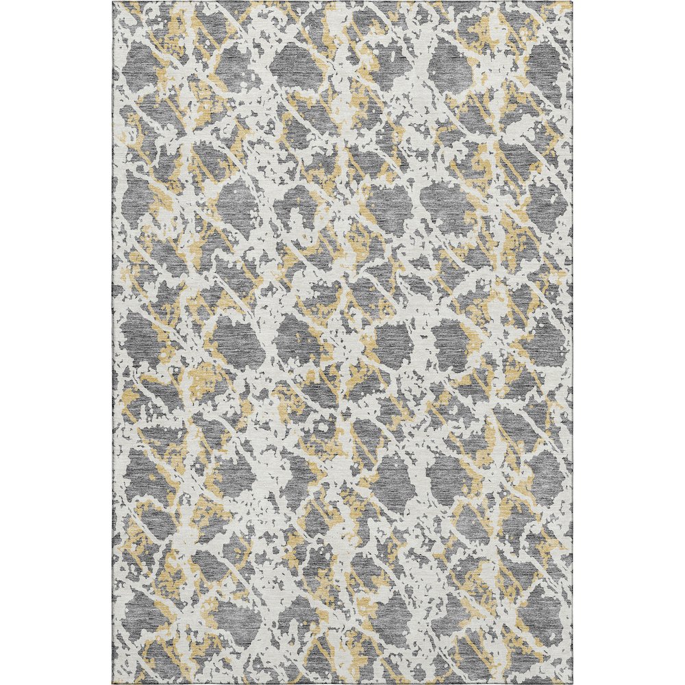 Premium Machine Washable Mayfield AMF969 Gray 8' x 10' Rug