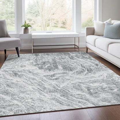 Premium Machine Washable Mayfield AMF971 Gray 8' x 10' Rug
