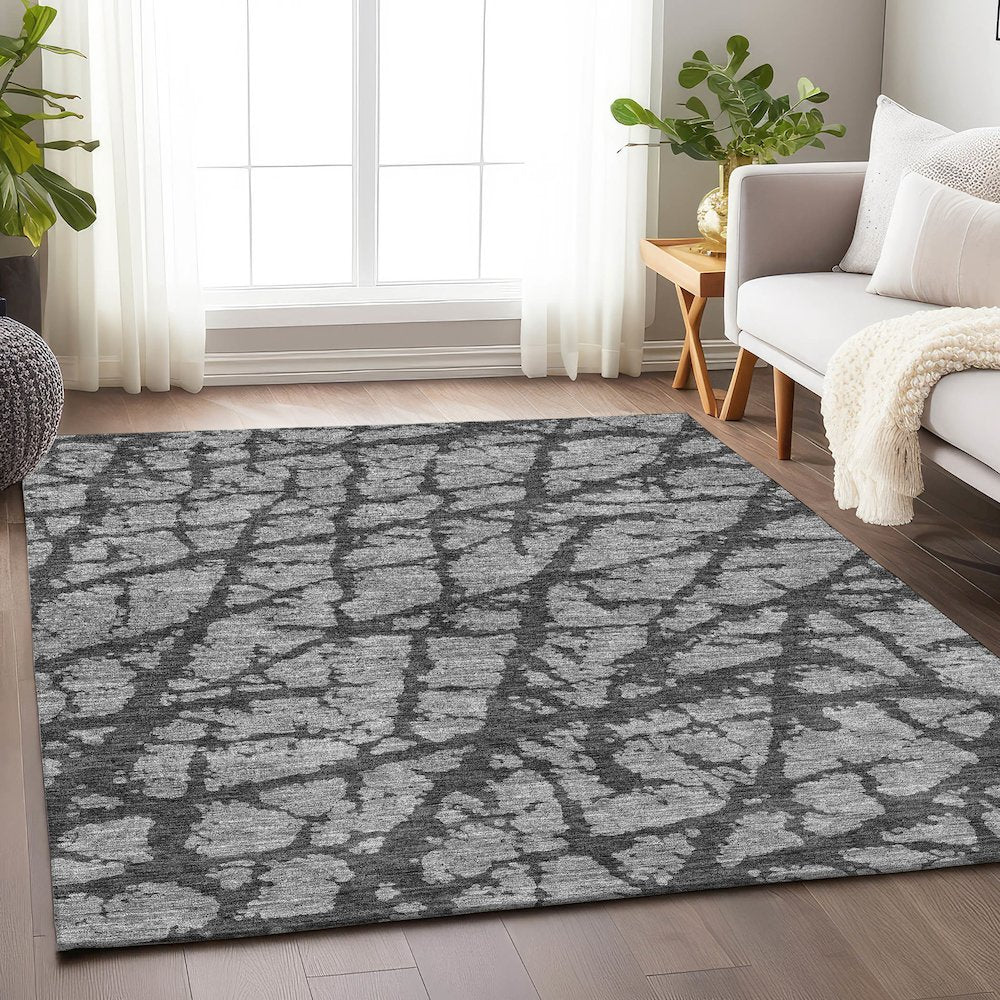 Premium Machine Washable Mayfield AMF972 Gray 8' x 10' Rug