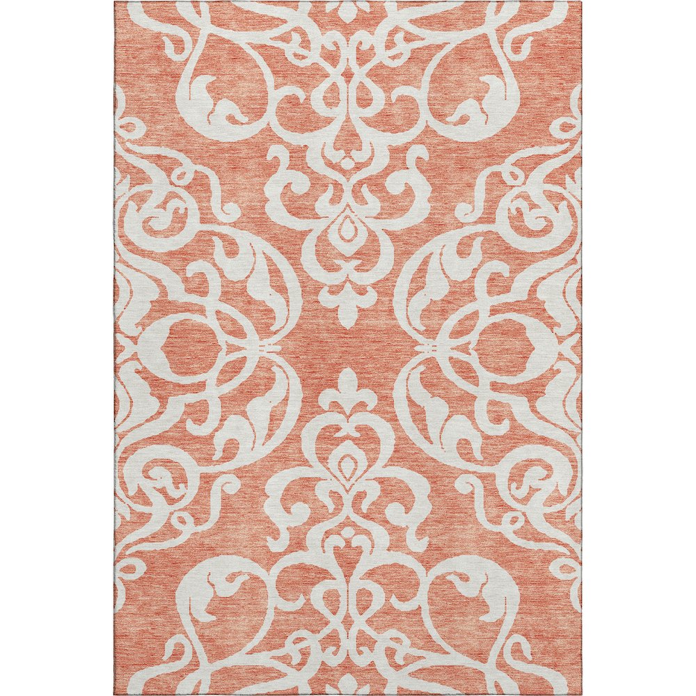 Premium Machine Washable Mayfield AMF973 Coral 8' x 10' Rug