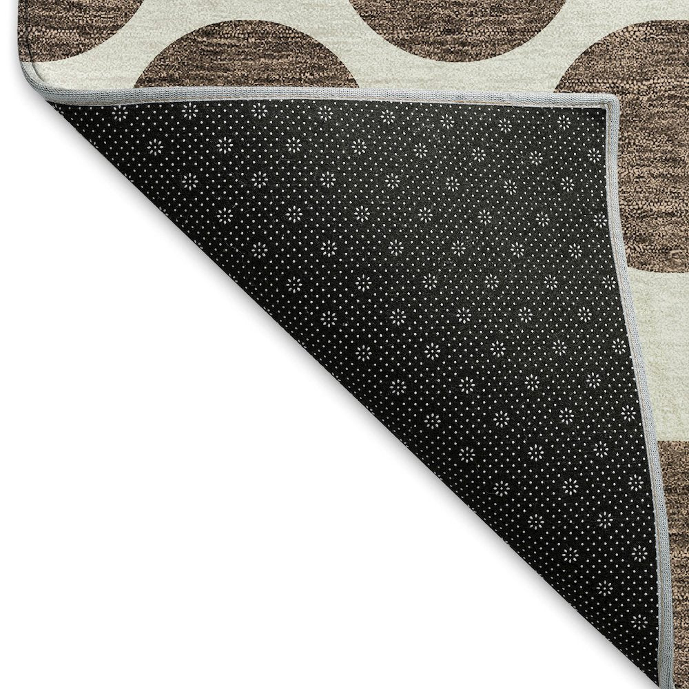 Premium Machine Washable Mayfield AMF980 Brown 3' x 5' Rug
