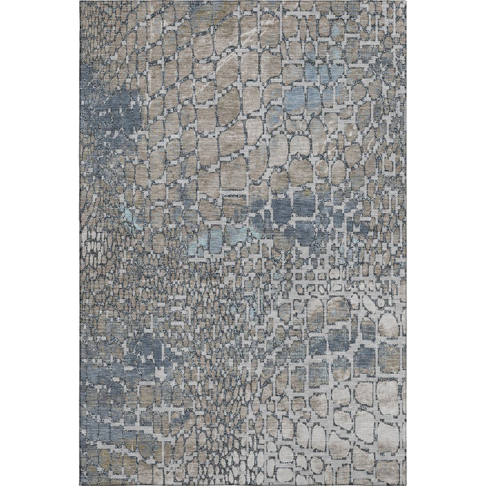 Premium Machine Washable Mayfield AMF988 Silver 8' x 10' Rug